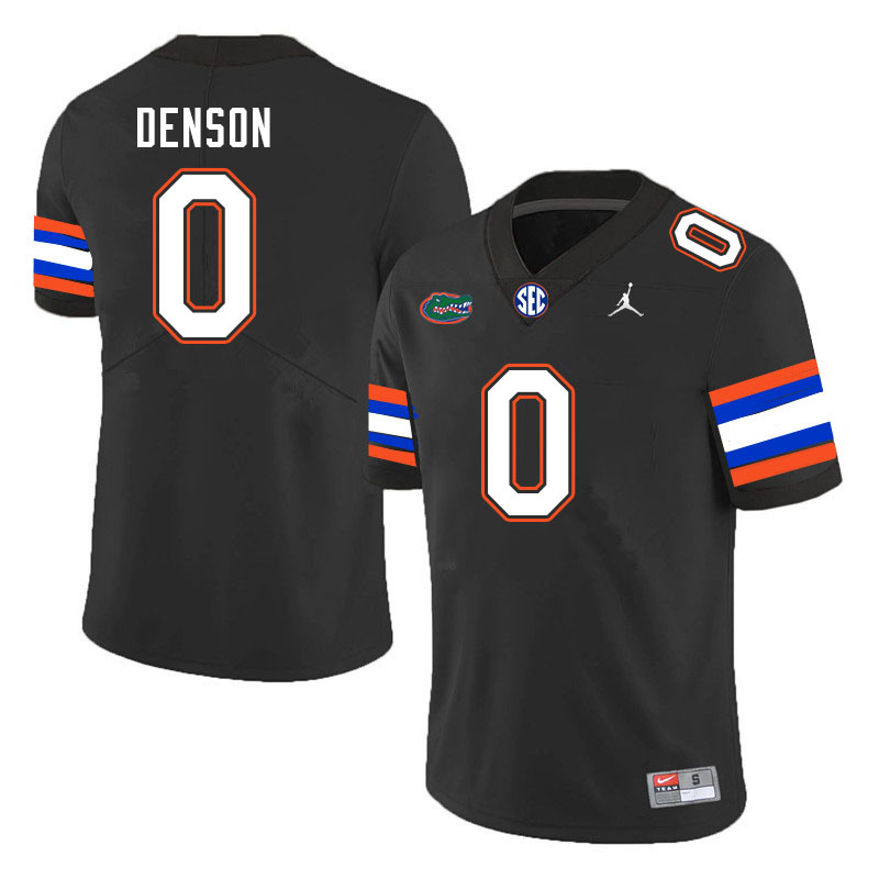 Men #0 Sharif Denson Florida Gators College Football Jerseys Stitched-Black
